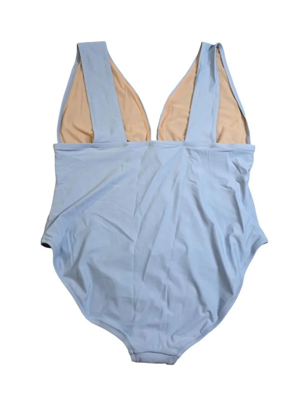 NWT Women's - J. Crew V-Neck One-Piece Swimsuit Blue Mist, Size 22